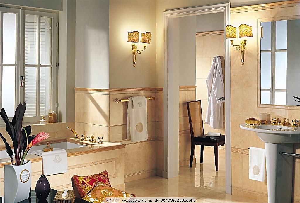 浴室卫生间瓷砖铺贴应用美图_室内装饰_装饰