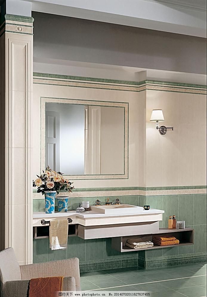 浴室卫生间瓷砖铺贴样板间铺砖_室内装饰_装