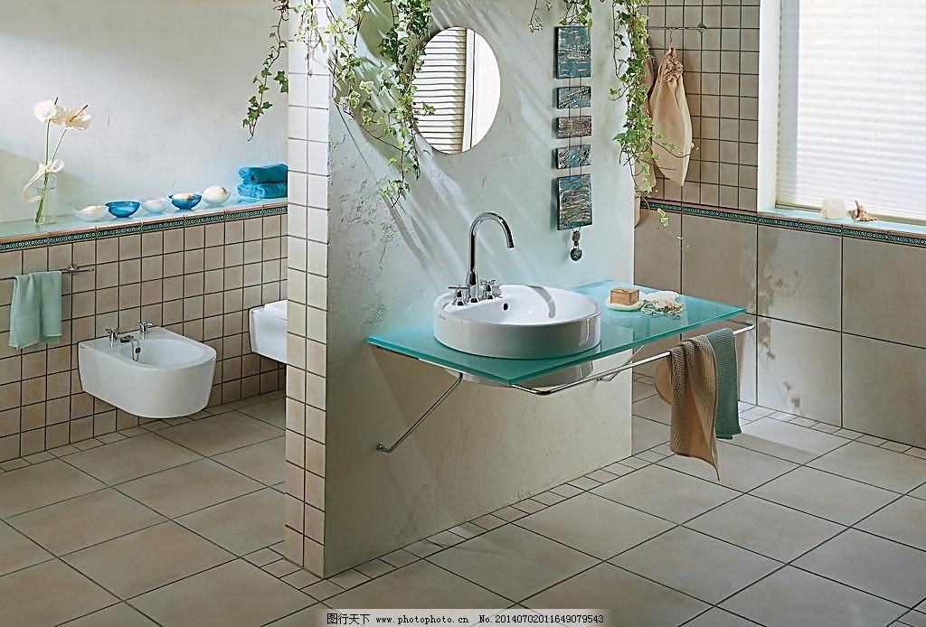 浴室卫生间瓷砖铺贴样板间铺砖_室内装饰_装