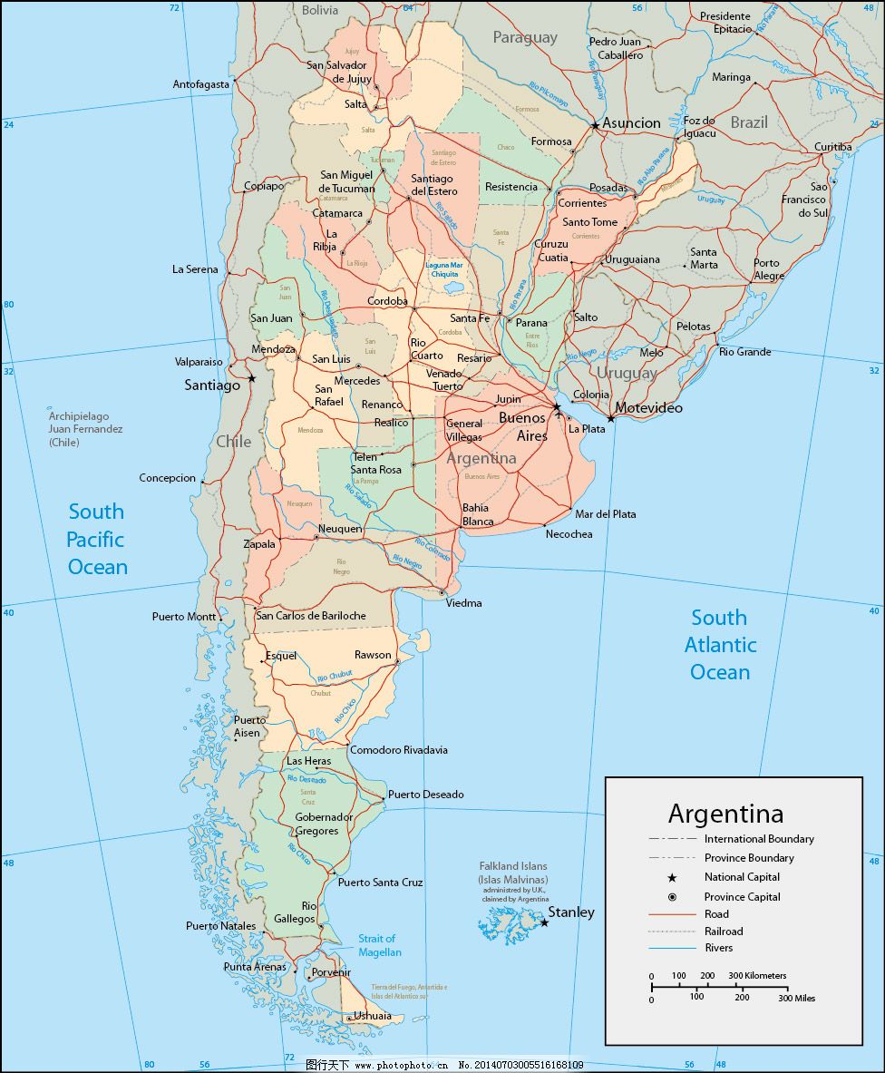 世界地图Argentina,旅游 行政 矢量 矢量图-图行