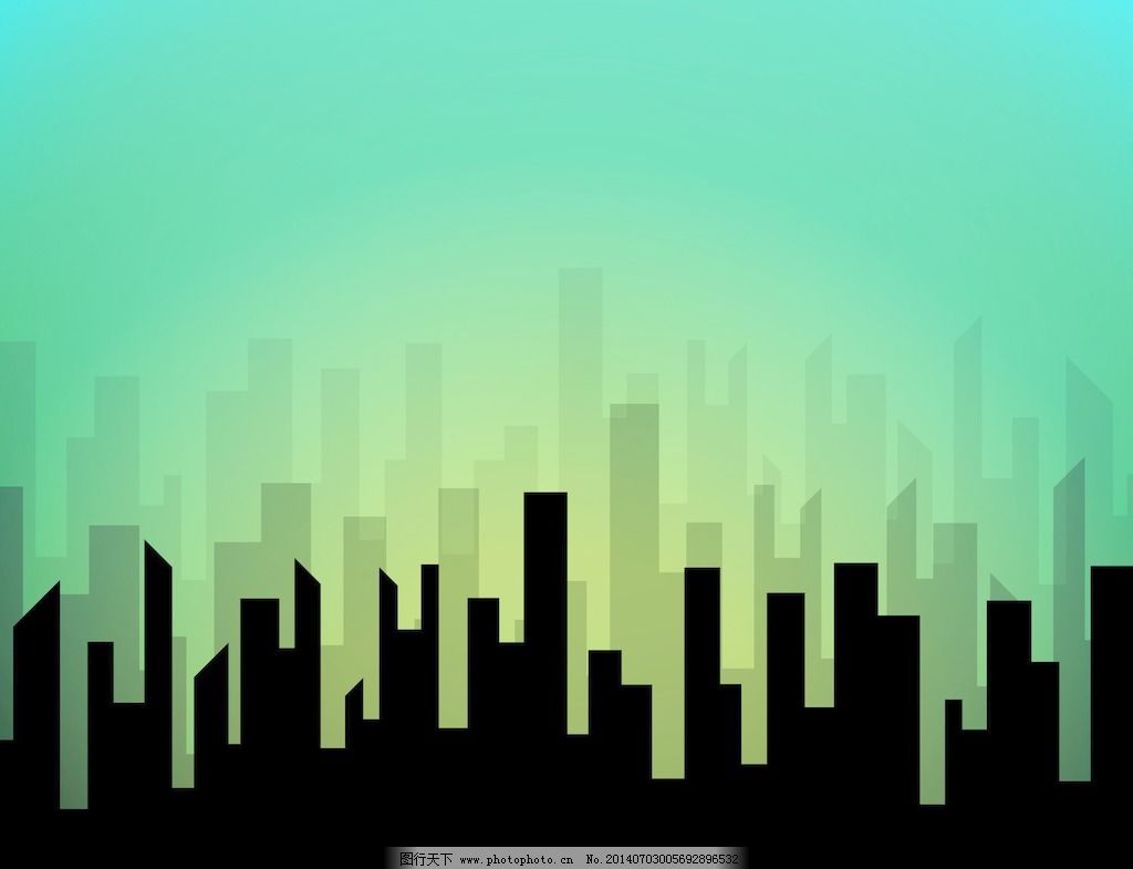 天际线的城市建筑