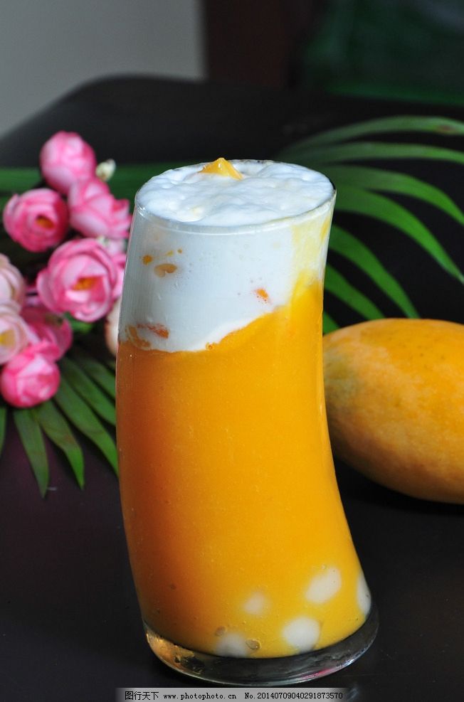 芒果牛奶汁图片