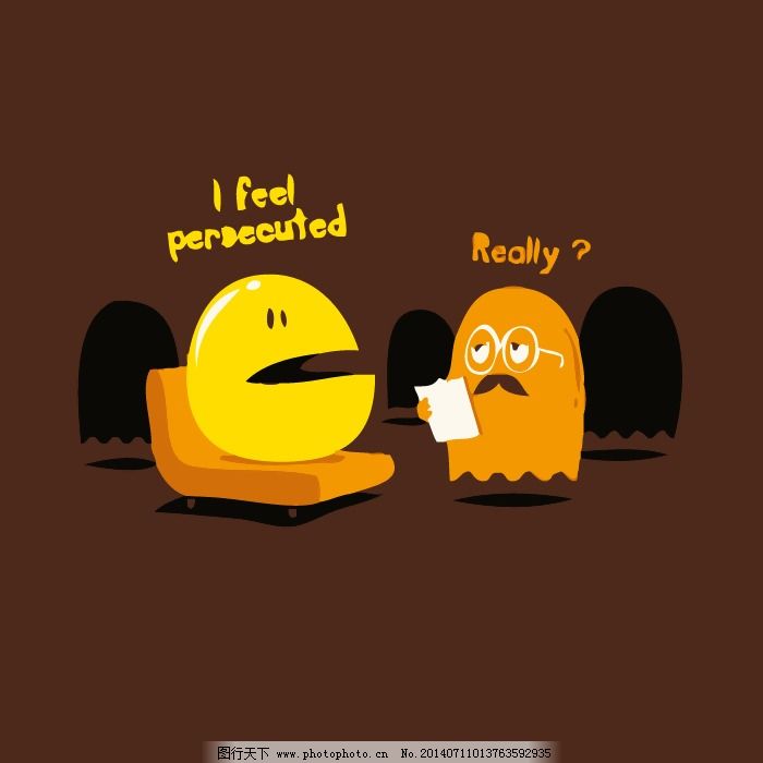 印花矢量图 人物 怪物 文字 英文 免费素材图片