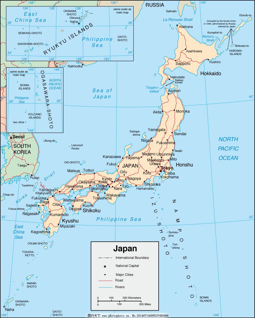 日本,日本免费下载 地图 矢量地图 矢量素材 世
