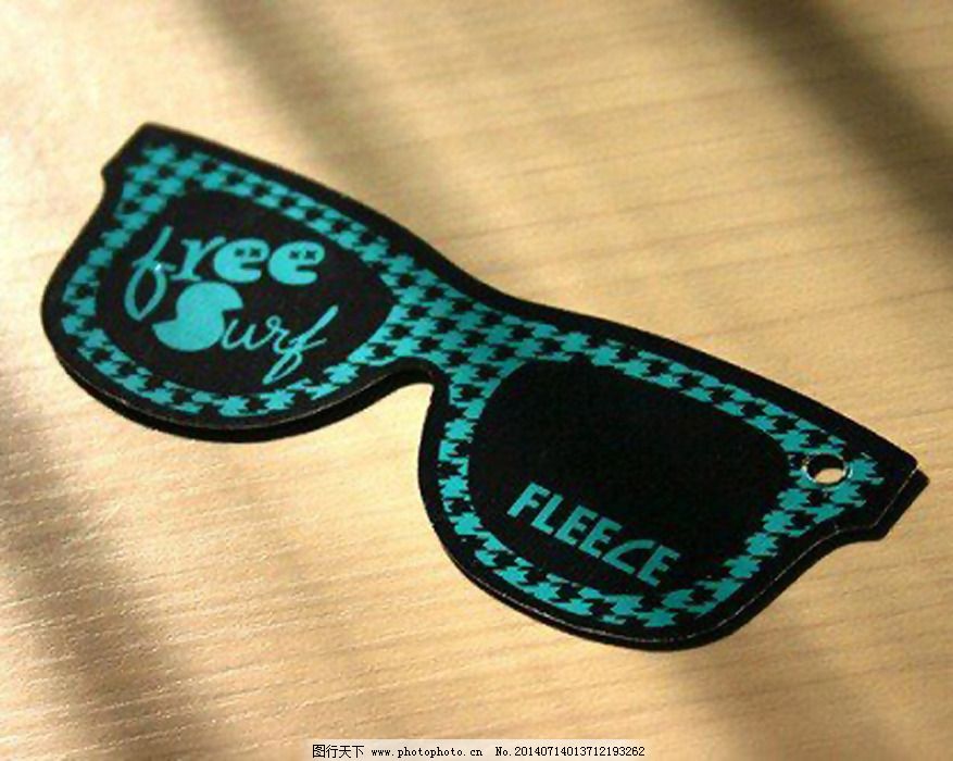 吊牌 眼镜 文字 英文 花纹 免费素材