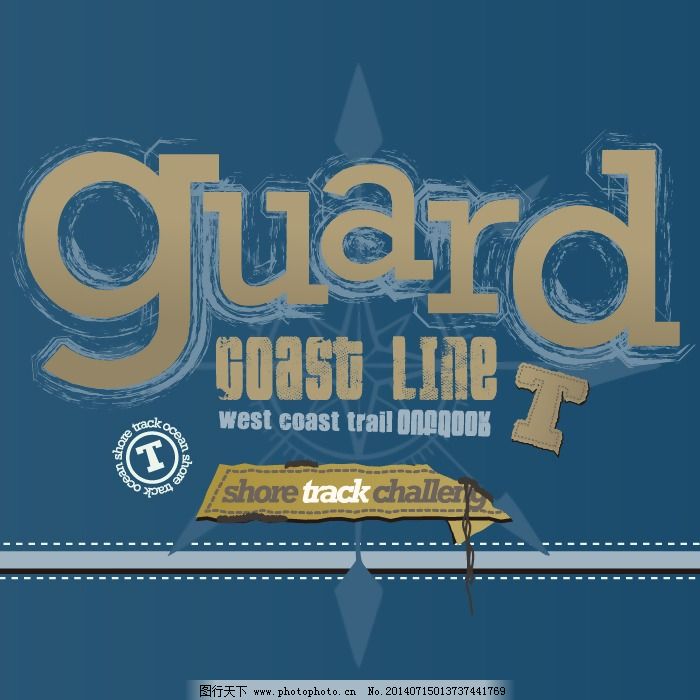 印花矢量图 图文集合 文字 英文 色彩 免费素材