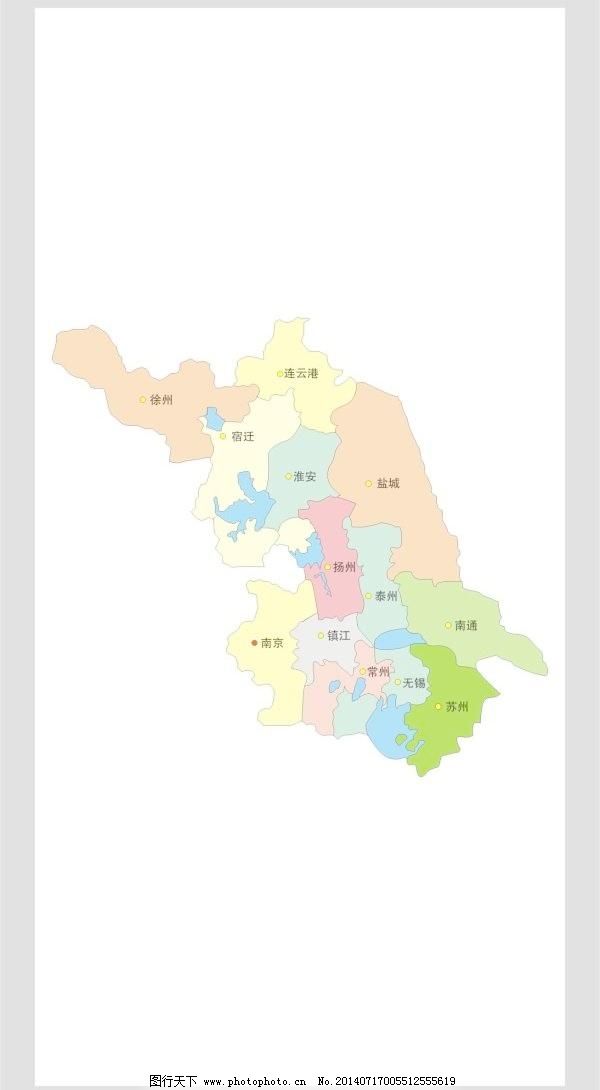 江苏地图矢量图片