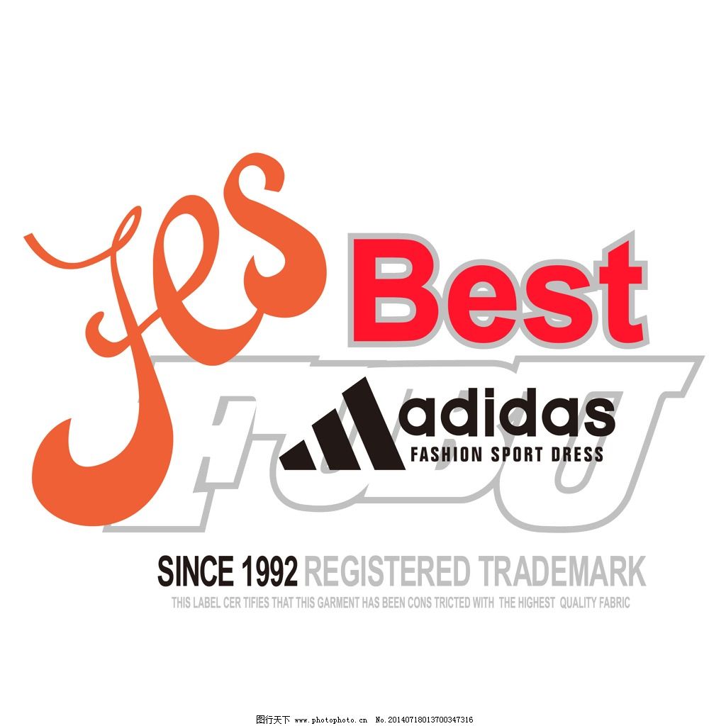 印花矢量图 文字 英文 徽章标记 Adidas 免费素