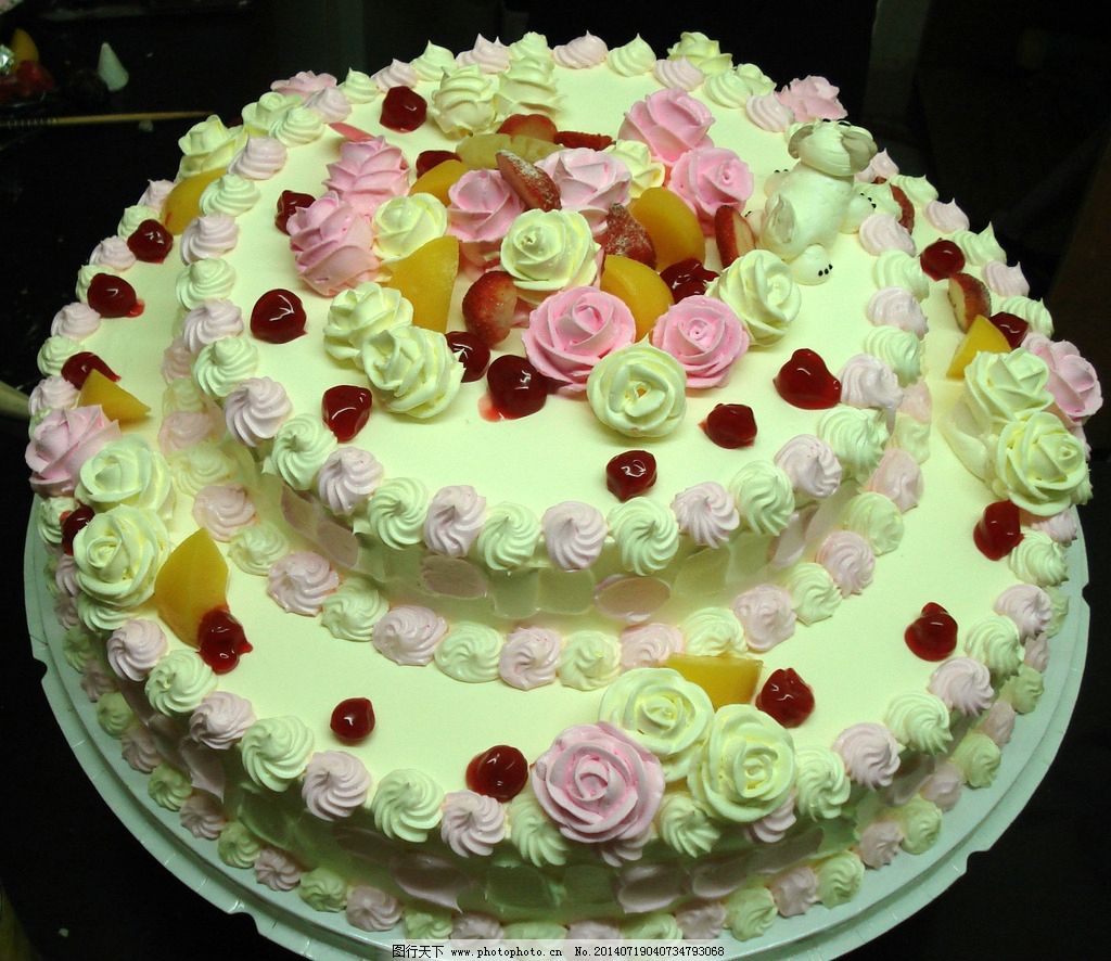 上海蛋糕培训50款情人节水果蛋糕