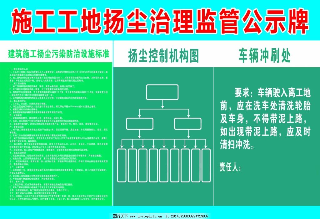扬尘治理监督公示牌图片