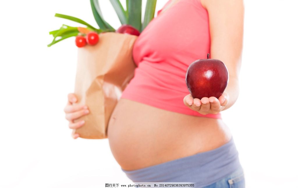 孕妇健康饮食 苹果 唯美孕妇 大肚孕妇 大肚照 美女 女人 妈妈 胎儿图片
