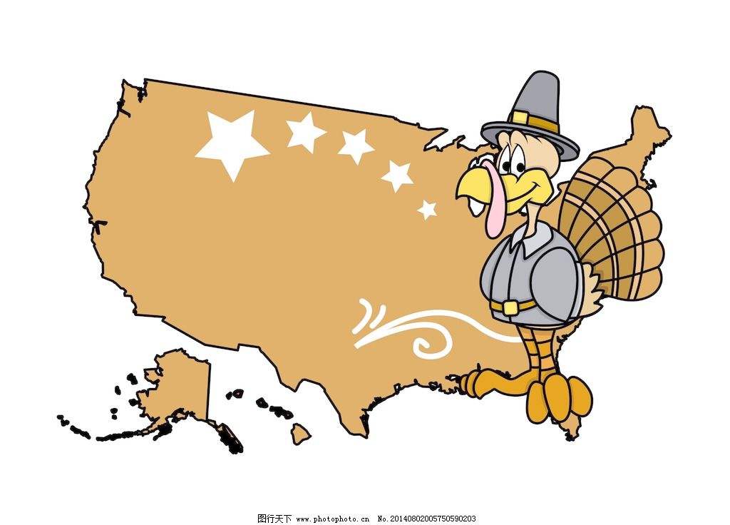 土耳其鸟与美国地图,土耳其鸟与美国地图免费