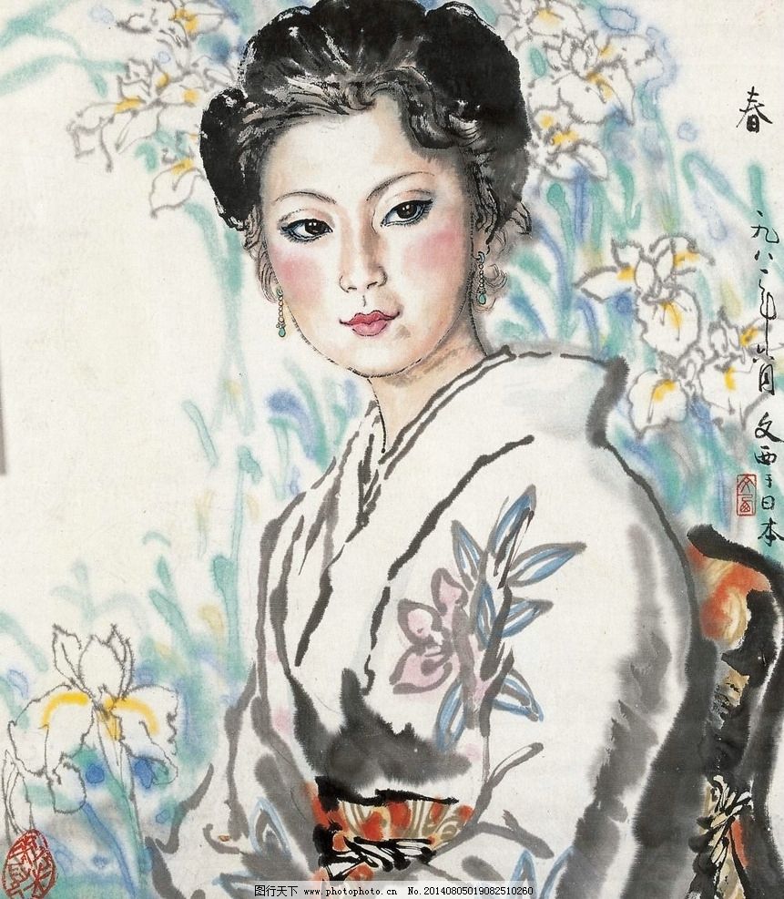 春 国画图片,刘文西 名家 刘文西绘画 文化艺术 传统文化-图行天下图库