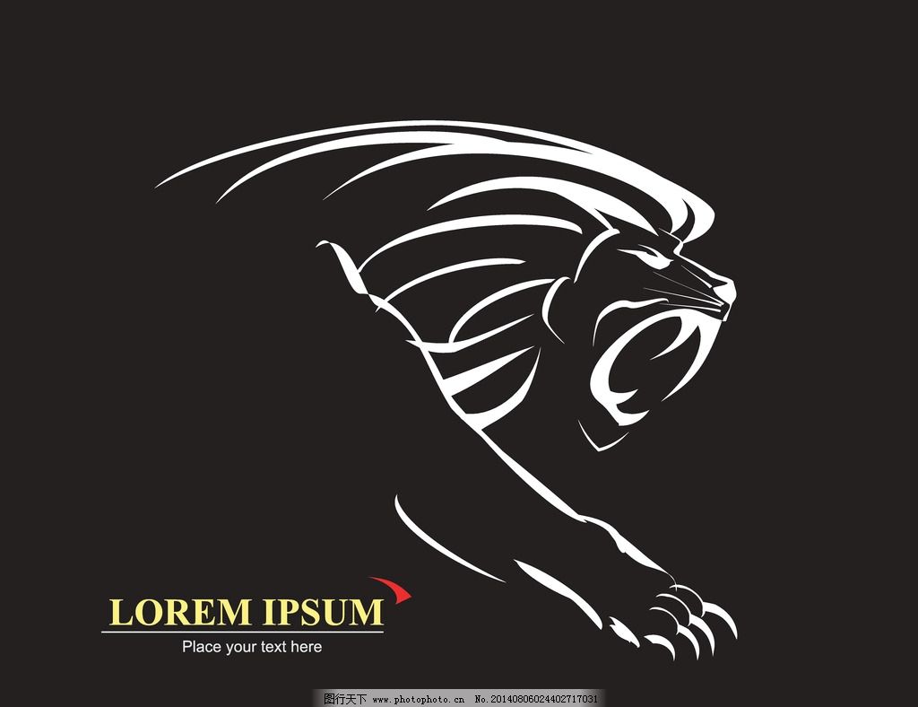 狮子 猫科动物 食肉动物 手绘 草原之王 野外 强