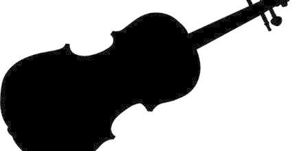 小提琴的剪影艺术剪辑,小提琴的剪影艺术剪辑免费下载-图行天下图库
