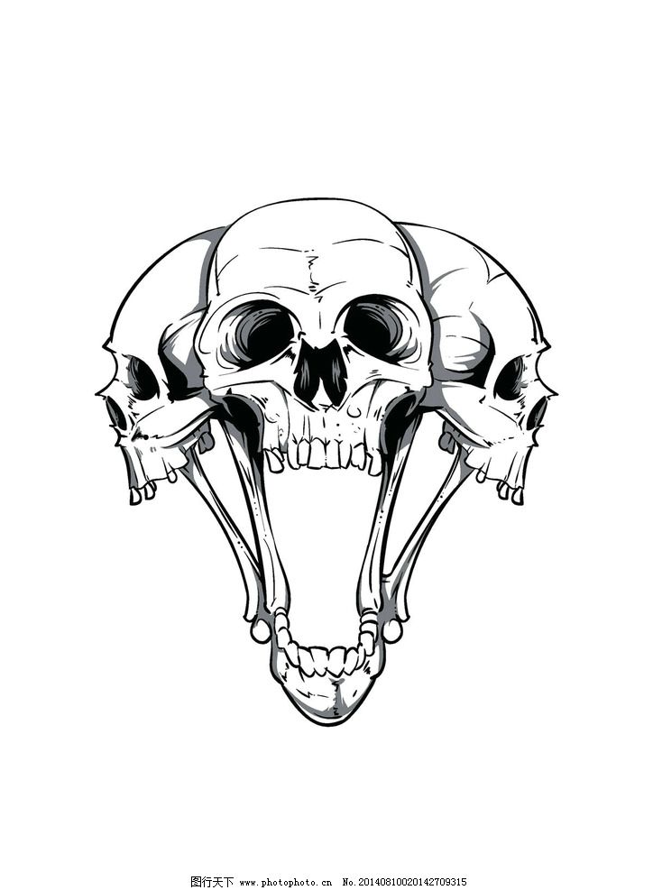 骷髅T恤图案设计 骷髅 skull 纹身图案 T恤设计 T恤花纹 服装设计 T恤 T恤样式 T恤款式 欧式卡通 欧式设计 欧美设计 服装图案 T恤图案 花纹图标 花纹设计 炫丽背景 复古设计 怀旧设计 卡通设计 广告设计 设计 EPS