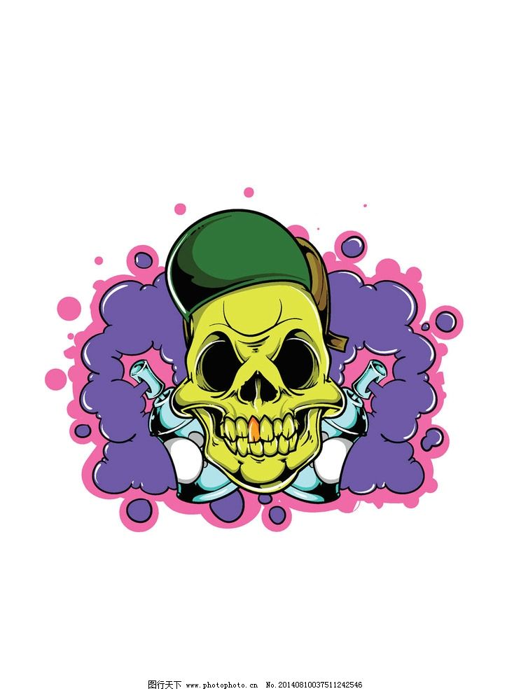 骷髅T恤图案设计 骷髅 skull 纹身图案 T恤设计 T恤花纹 服装设计 T恤 T恤样式 T恤款式 欧式卡通 欧式设计 欧美设计 服装图案 T恤图案 花纹图标 花纹设计 炫丽背景 复古设计 怀旧设计 卡通设计 广告设计 设计 EPS