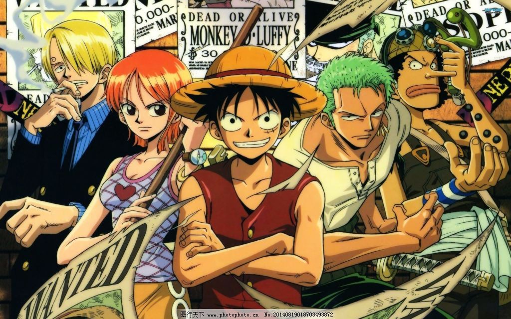 航海王全员壁纸 海贼王高清壁纸 路飞
