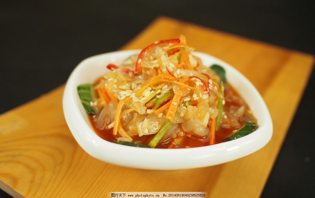 凉拌海蜇丝图片,凉菜 腌制 黄瓜 传统美食 餐饮