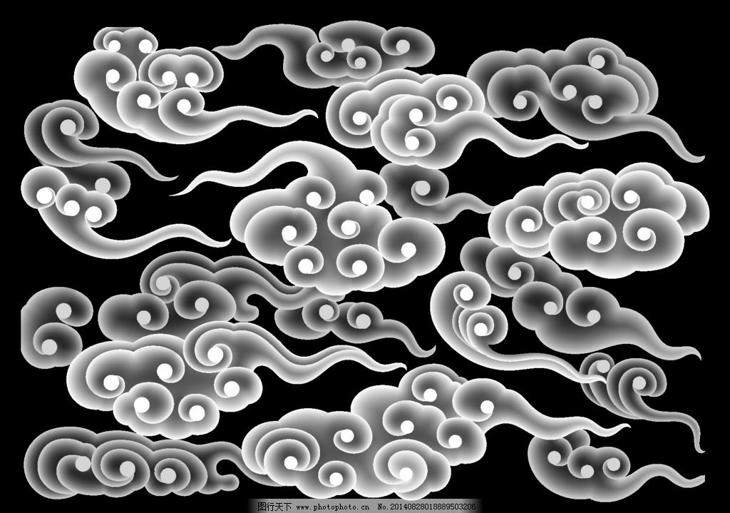 祥云臂环纹身手稿内容图片分享