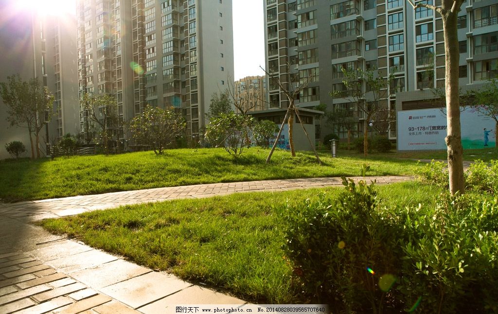 小区景观 景观 小区景色 样板间 房地产 地产样板间 欧式 高端