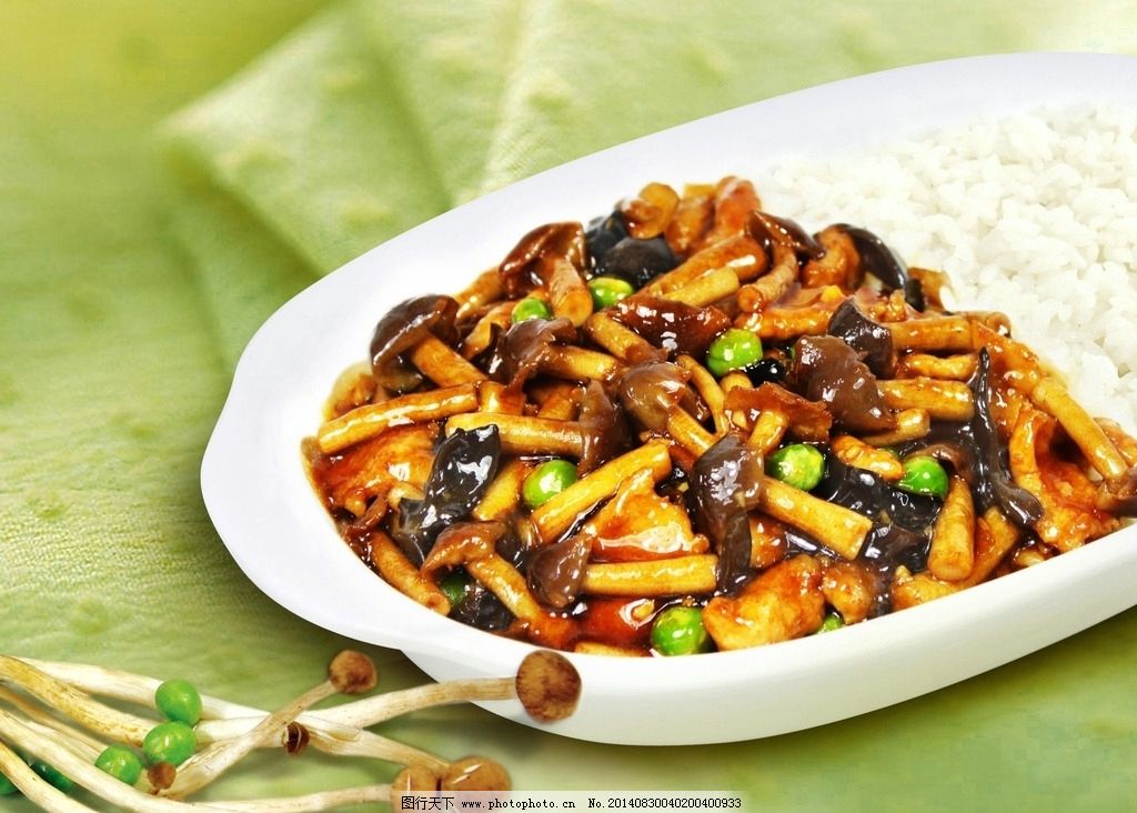 红烧蘑菇饭图片