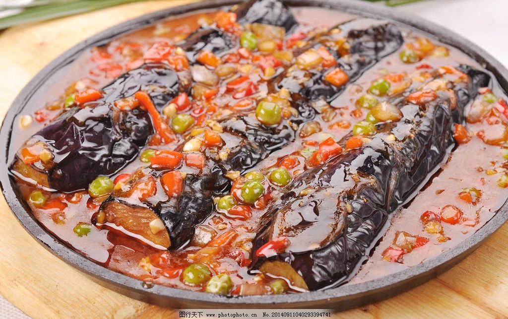 铁板烧汁茄图片,铁板茄子 湘菜 川菜 菜谱 菜品