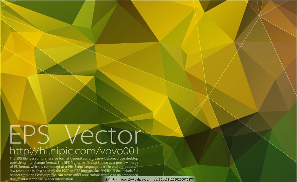 黄绿多边形底纹素材图片_背景底纹_底纹边框_图行天下图库