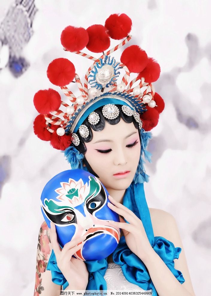 戏子线条纹身内容图片分享