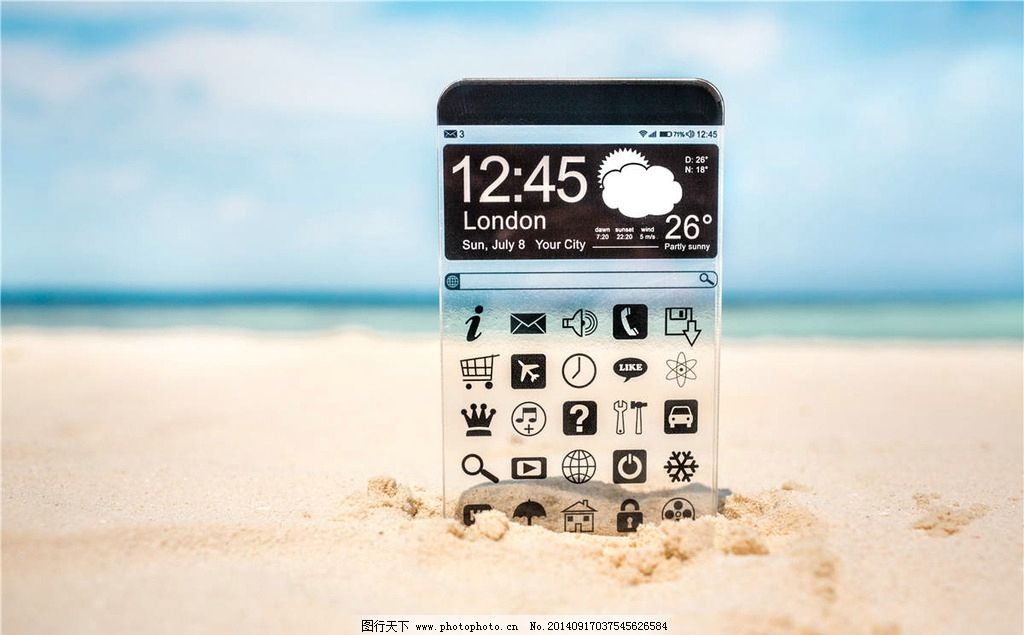 透明手机 未来手机图片