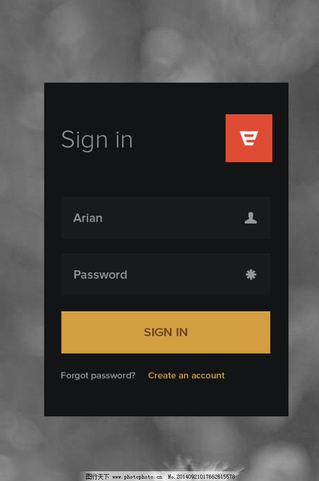 登录注册界面英文