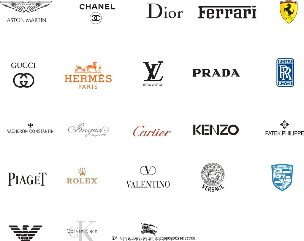 奢侈品牌标志logo图片_企业LOGO标志_标志图标_图行天下图库
